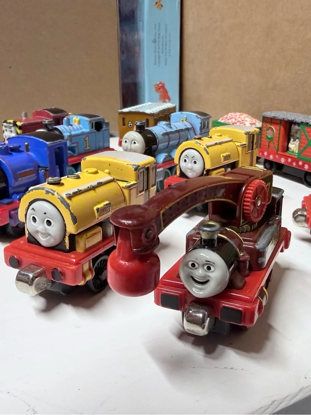 Thomas & Friends Assorted Mini Train Lot - Blue, Yellow, Green